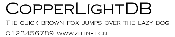CopperLightDB.ttf字體轉換器圖片