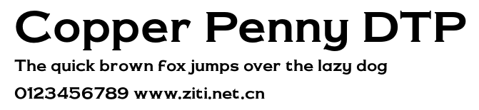 Copper Penny DTP.otf字體轉換器圖片