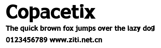 Copacetix.ttf字體轉換器圖片