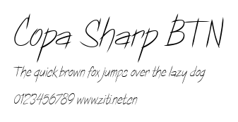 Copa Sharp BTN.ttf字體轉換器圖片