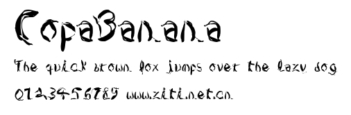 CopaBanana.ttf字體轉換器圖片