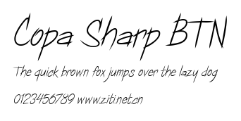 Copa Sharp BTN.ttf字體轉換器圖片
