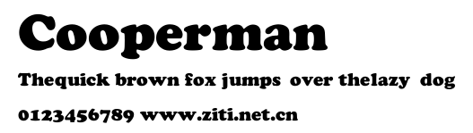 Cooperman.ttf字體轉換器圖片
