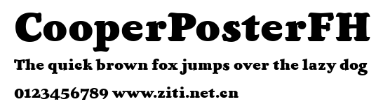 CooperPosterFH.ttf字體轉換器圖片