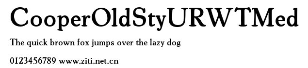 CooperOldStyURWTMed.ttf字體轉換器圖片