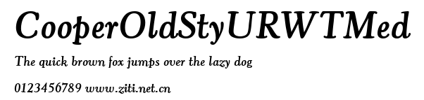 CooperOldStyURWTMed.ttf字體轉換器圖片