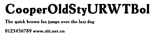 CooperOldStyURWTBol.ttf字體轉換器圖片