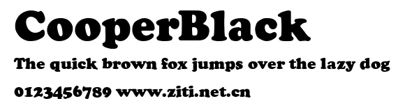 CooperBlack.ttf字體轉換器圖片