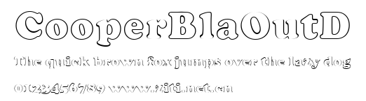 CooperBlaOutD.ttf字體轉換器圖片