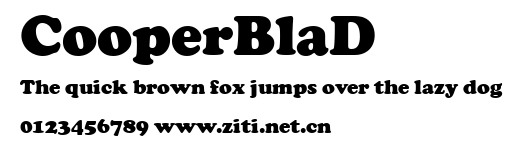 CooperBlaD.ttf字體轉換器圖片