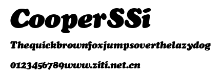Cooper SSi.ttf字體轉換器圖片