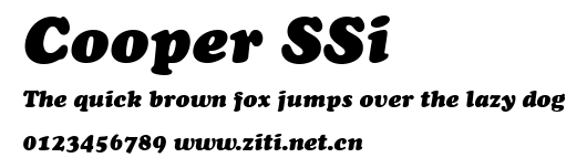Cooper SSi.ttf字體轉換器圖片