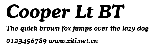Cooper Lt BT.ttf字體轉換器圖片