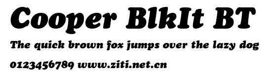 Cooper BlkIt BT.ttf字體轉換器圖片