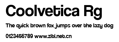 Coolvetica Rg.ttf字體轉換器圖片
