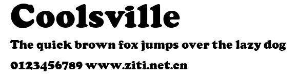 Coolsville.ttf字體轉換器圖片