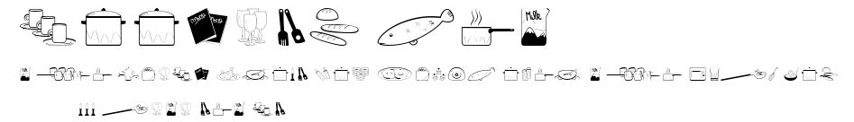 Cooking Set.ttf字體轉換器圖片