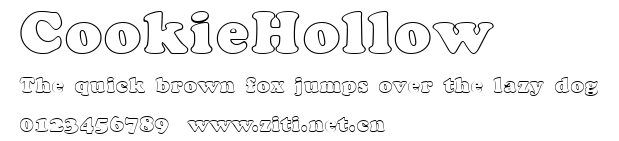 CookieHollow.ttf字體轉換器圖片