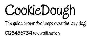 CookieDough.ttf字體轉換器圖片