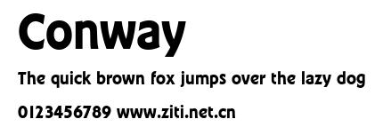 Conway.ttf字體轉換器圖片