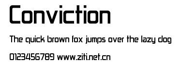 Conviction.ttf字體轉換器圖片