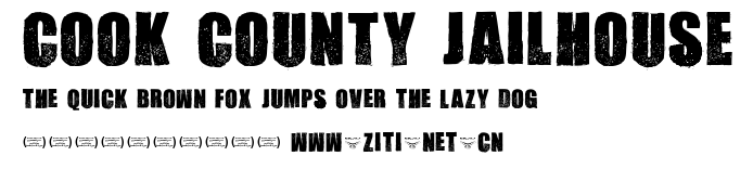 Cook County Jailhouse.ttf字體轉換器圖片