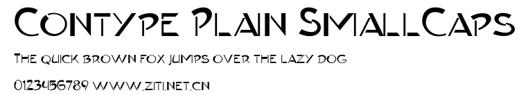 Contype Plain SmallCaps.ttf字體轉換器圖片