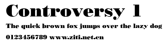 Controversy 1.ttf字體轉換器圖片