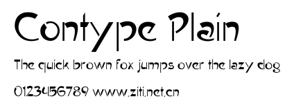 Contype Plain.ttf字體轉換器圖片