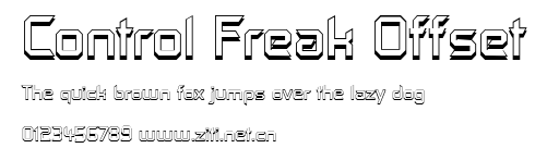 Control Freak Offset.ttf字體轉換器圖片