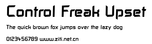Control Freak Upset.ttf字體轉換器圖片