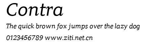 Contra.ttf字體轉換器圖片