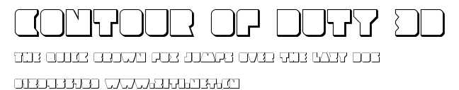Contour of Duty 3D.ttf
