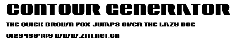 Contour Generator.ttf字體轉換器圖片