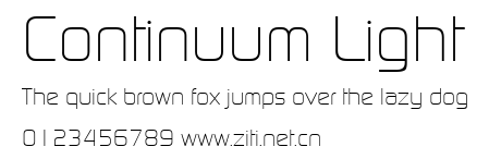 Continuum Light.ttf字體轉換器圖片