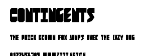 Contingents.ttf字體轉換器圖片