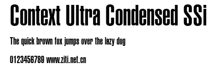 Context Ultra Condensed SSi.ttf字體轉換器圖片
