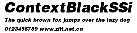ContextBlackSSi.ttf字體轉換器圖片