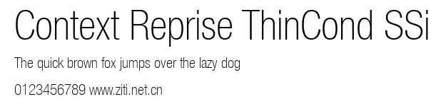 Context Reprise ThinCond SSi.ttf字體轉換器圖片