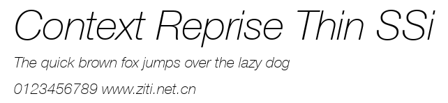 Context Reprise Thin SSi.ttf字體轉換器圖片