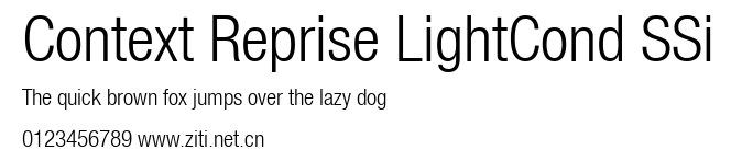 Context Reprise LightCond SSi.ttf字體轉換器圖片