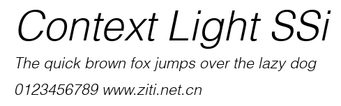 Context Light SSi.ttf字體轉換器圖片