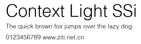 Context Light SSi.ttf字體轉換器圖片