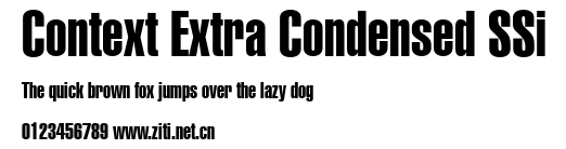 Context Extra Condensed SSi.ttf字體轉換器圖片