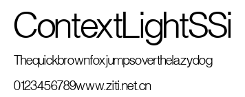 Context Light SSi.ttf字體轉換器圖片