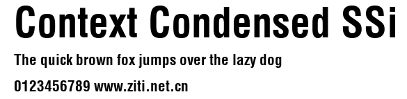 Context Condensed SSi.ttf字體轉換器圖片