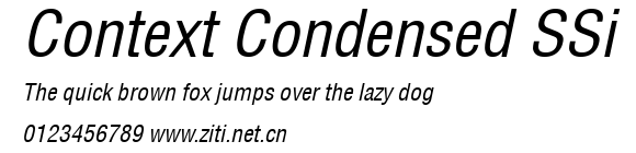 Context Condensed SSi.ttf字體轉換器圖片