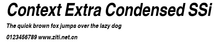 Context Extra Condensed SSi.ttf字體轉換器圖片