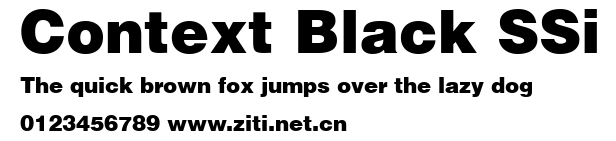 Context Black SSi.ttf字體轉換器圖片