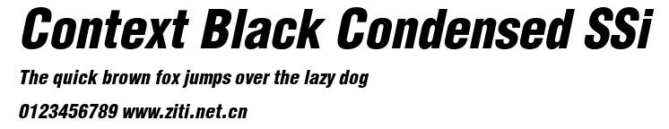 Context Black Condensed SSi.ttf字體轉換器圖片